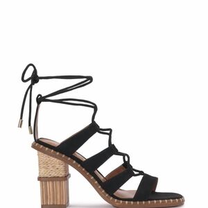 Jessica Simpson Women Black Strappy Block Heel Sandals